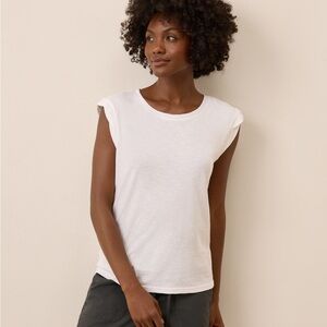 Pact White Featherweight Muscle Tank